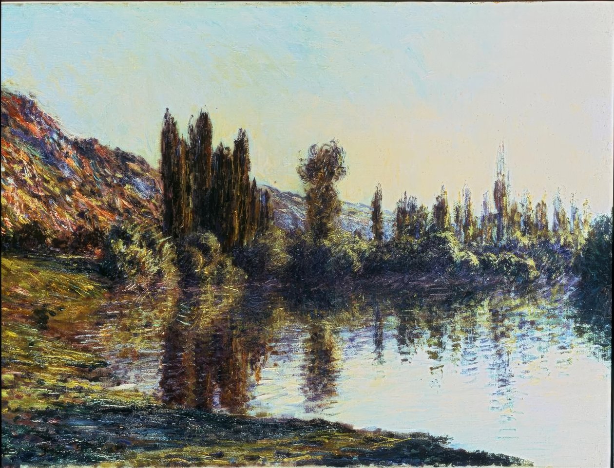 A Szajna Vétheuilnál alkotó: Claude Monet