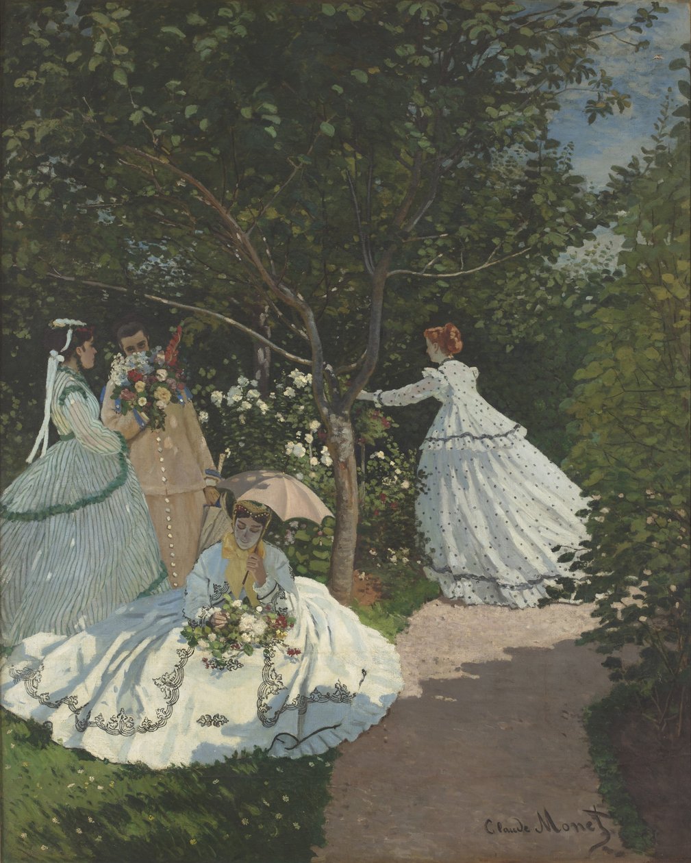Hölgyek a kertben alkotó: Claude Monet