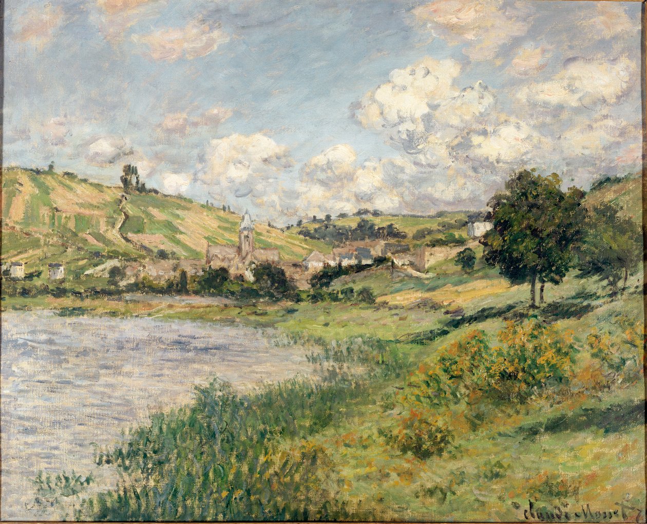 Tájkép. Vetheuil alkotó: Claude Monet