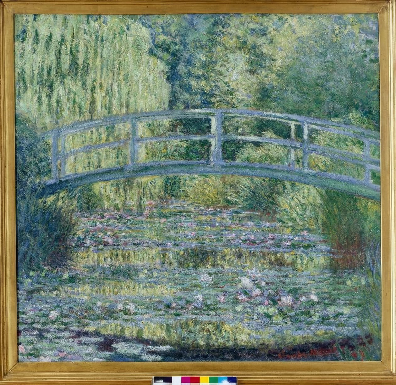 A tavirózsás tó, zöld harmónia alkotó: Claude Monet