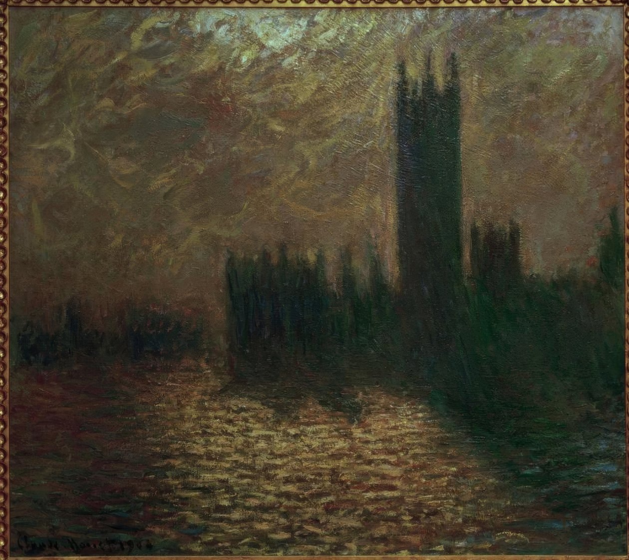Parlament, viharos égbolt alkotó: Claude Monet