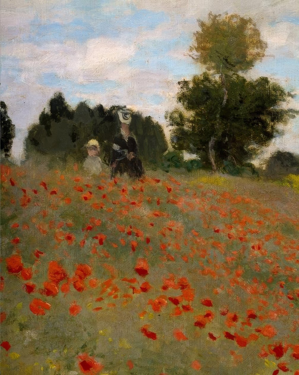Pipacsok Argenteuilban alkotó: Claude Monet