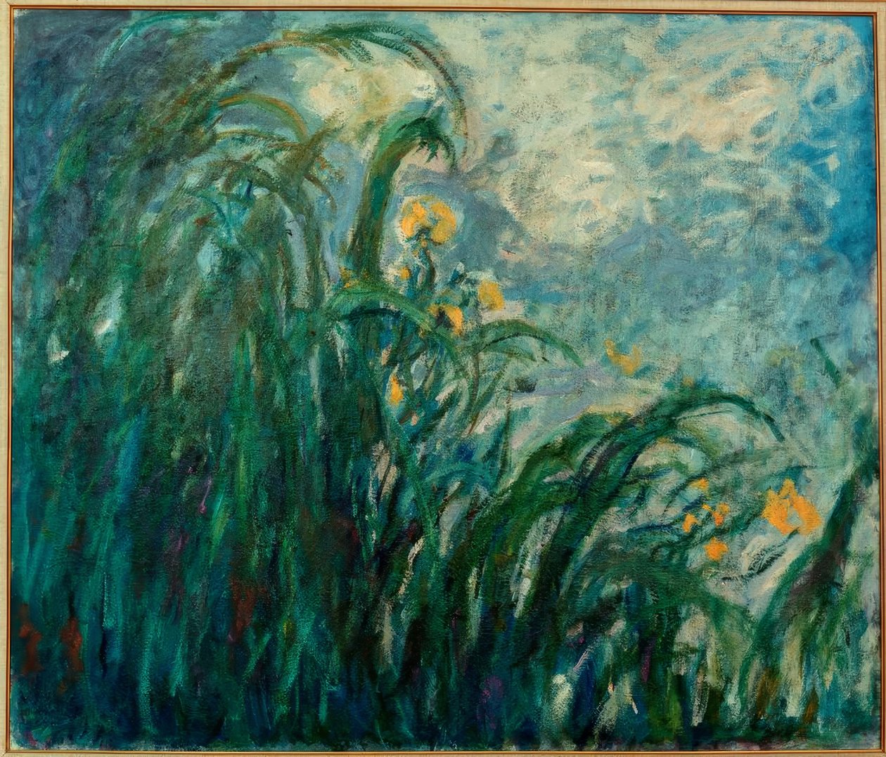 Les Iris jaunes (Sárga íriszek) alkotó: Claude Monet