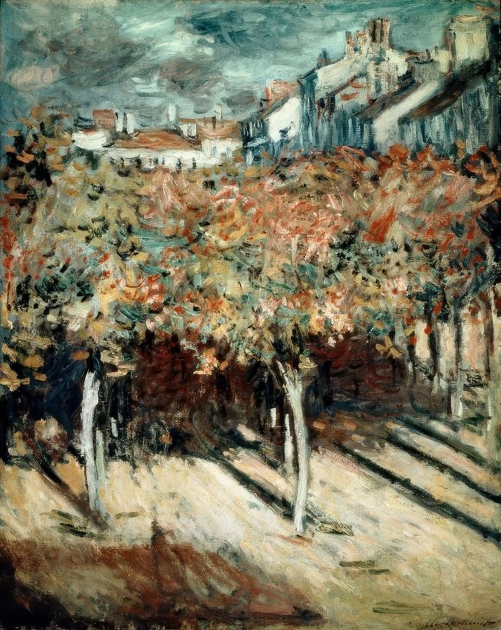 A hársfák Poissyban alkotó: Claude Monet
