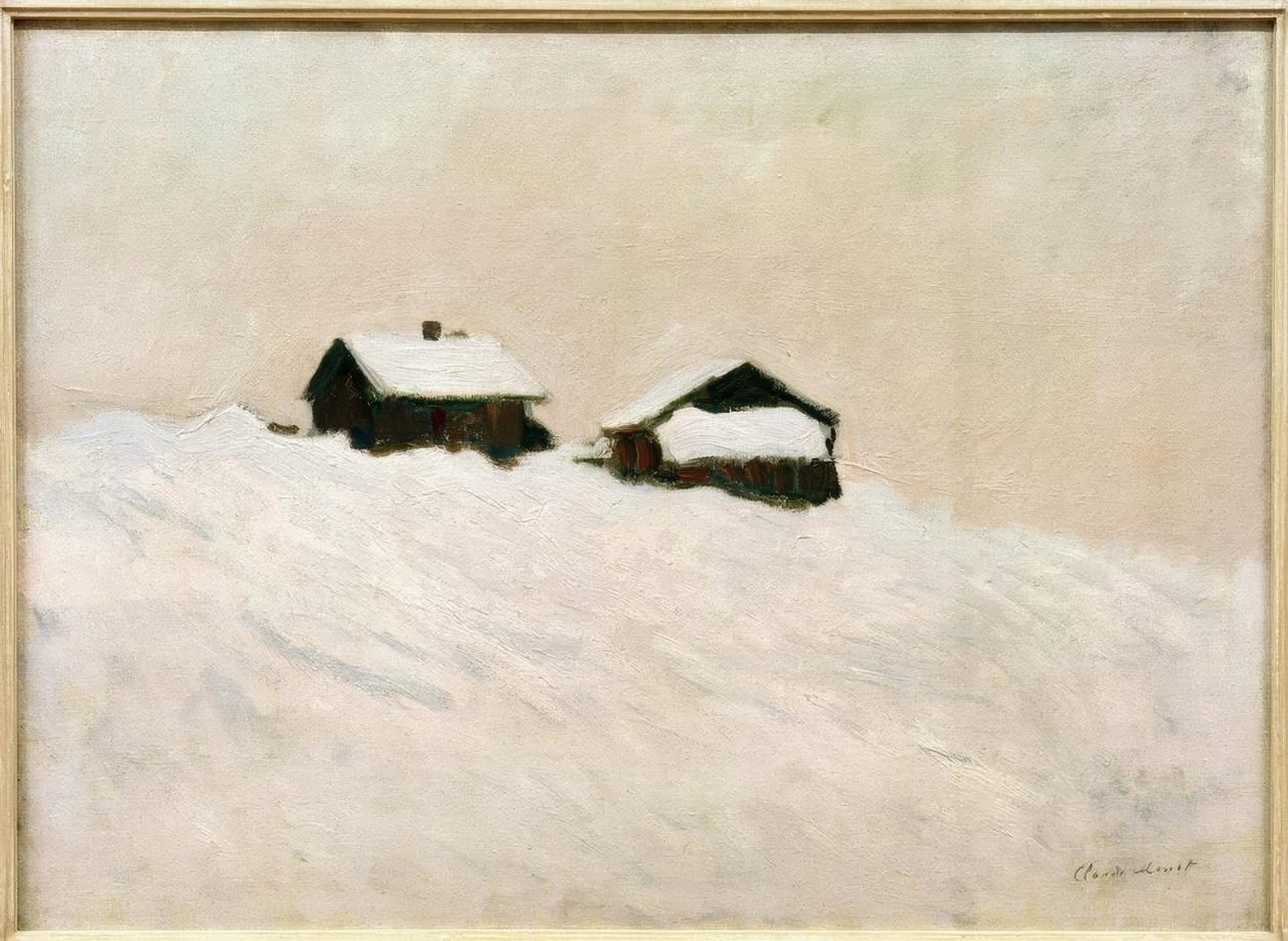 Házak a hóban, Norvégia alkotó: Claude Monet