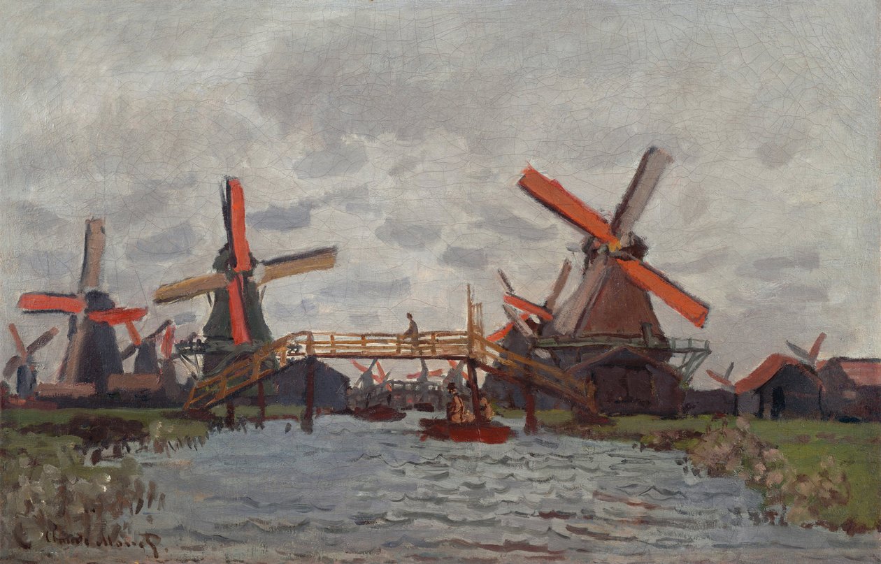 Malmok Westzijderveldben Zaandam közelében alkotó: Claude Monet