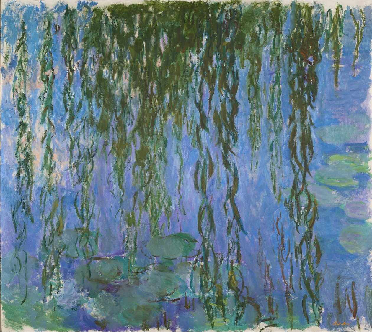 Tavirózsa fűzfagallyal, 1916-1919. alkotó: Claude Monet