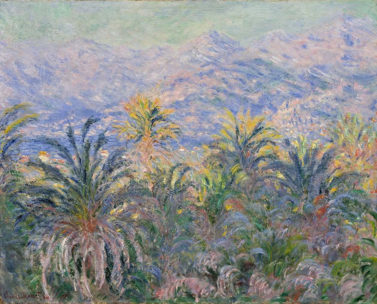 Pálmafák Bordigherában alkotó: Claude Monet