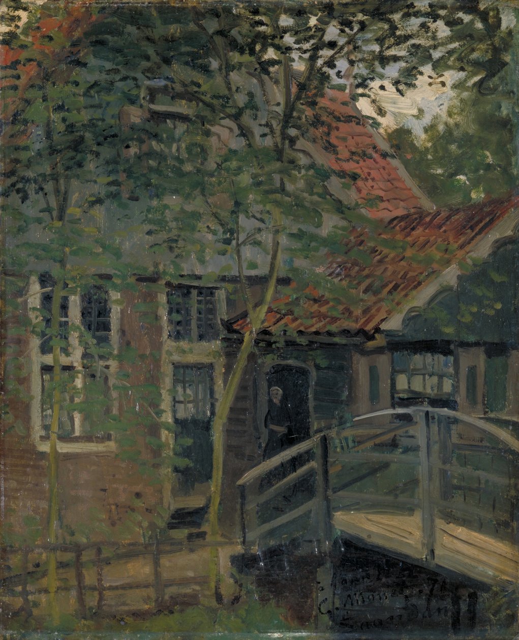 Passerelle à Zaandam Footbridge Zaandamban, 1871. alkotó: Claude Monet