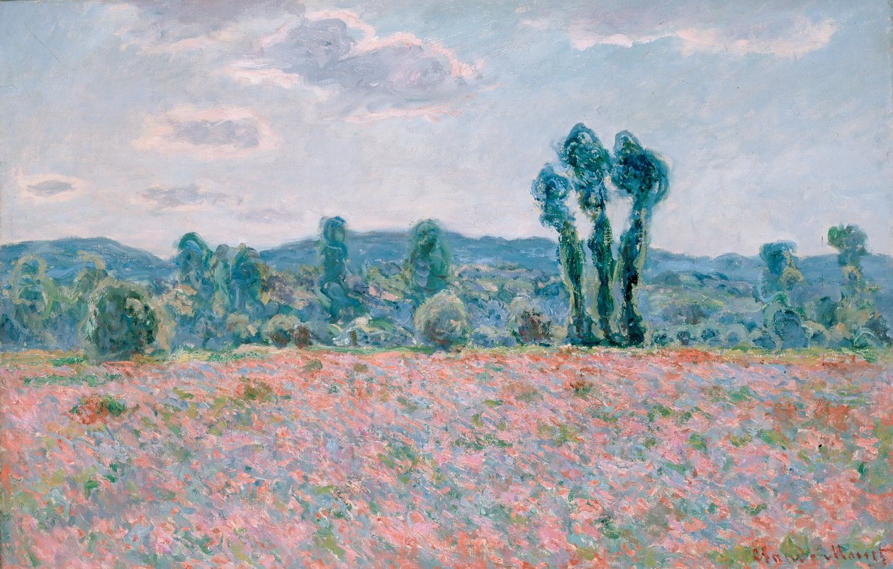 Mákföld (1886) alkotó: Claude Monet