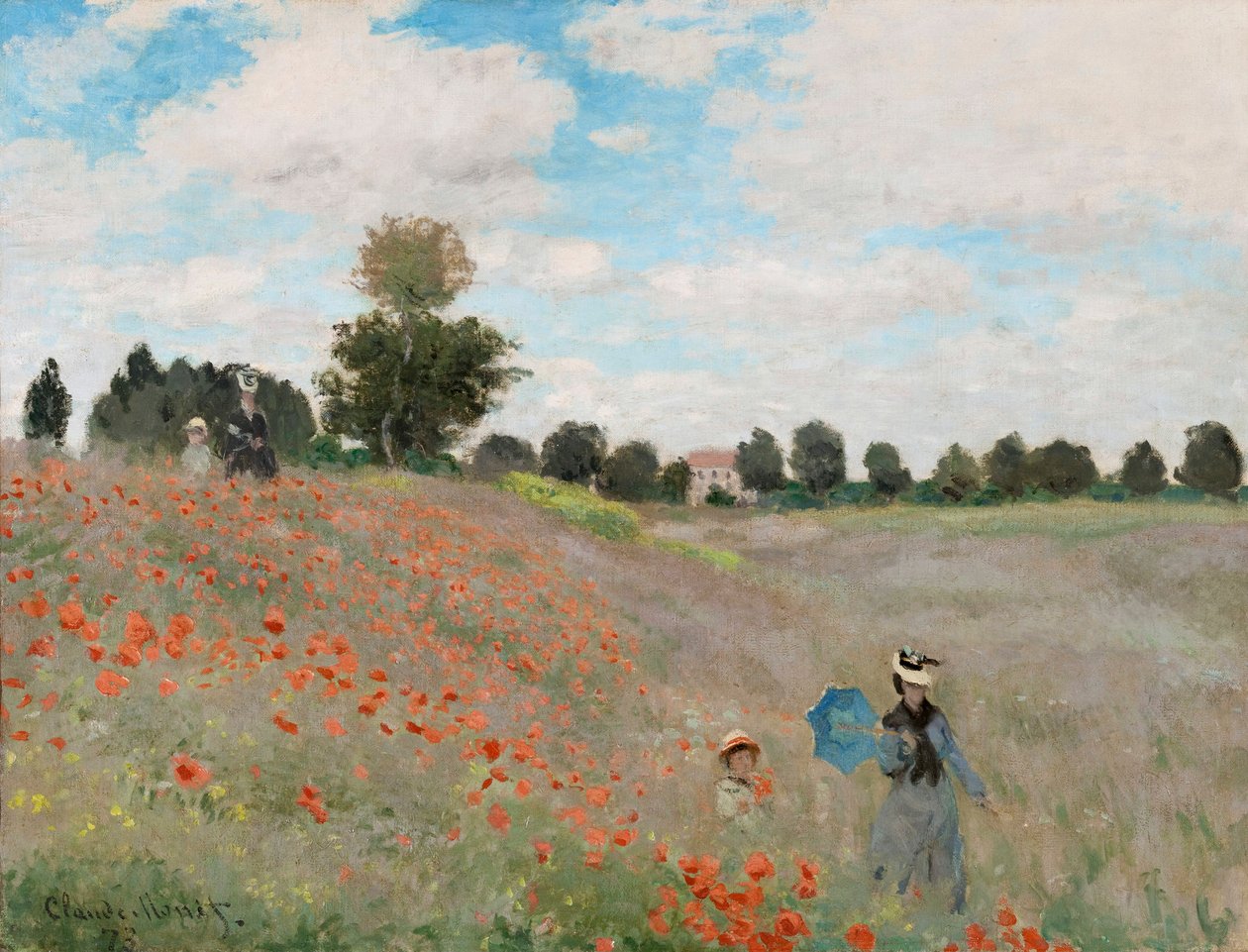 Mákmező, 1873 alkotó: Claude Monet