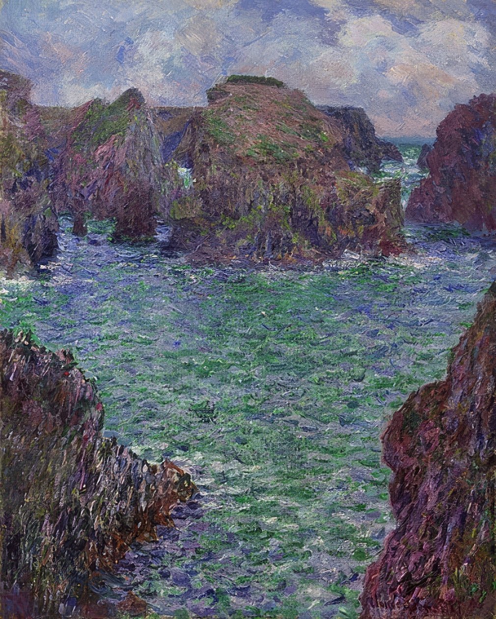 Port-Goulphar, Belle-Île. 1887 alkotó: Claude Monet