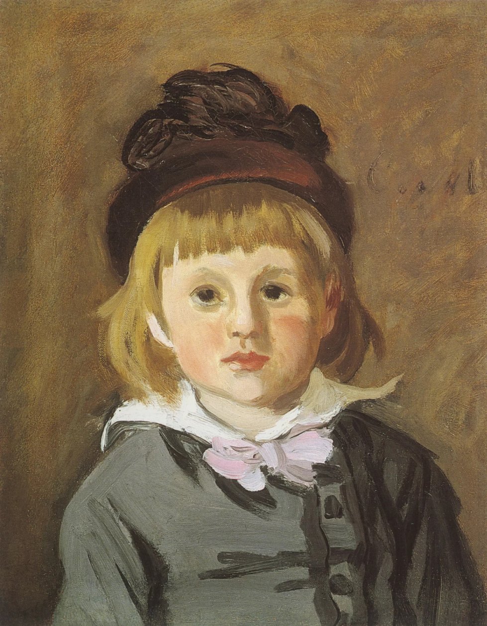 Jean Monet portréja, 1872 körül. alkotó: Claude Monet
