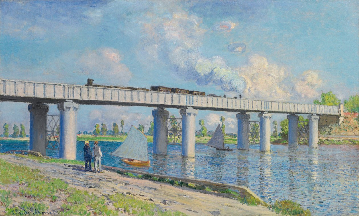 Vasúti híd Argenteuilban, 1873 alkotó: Claude Monet