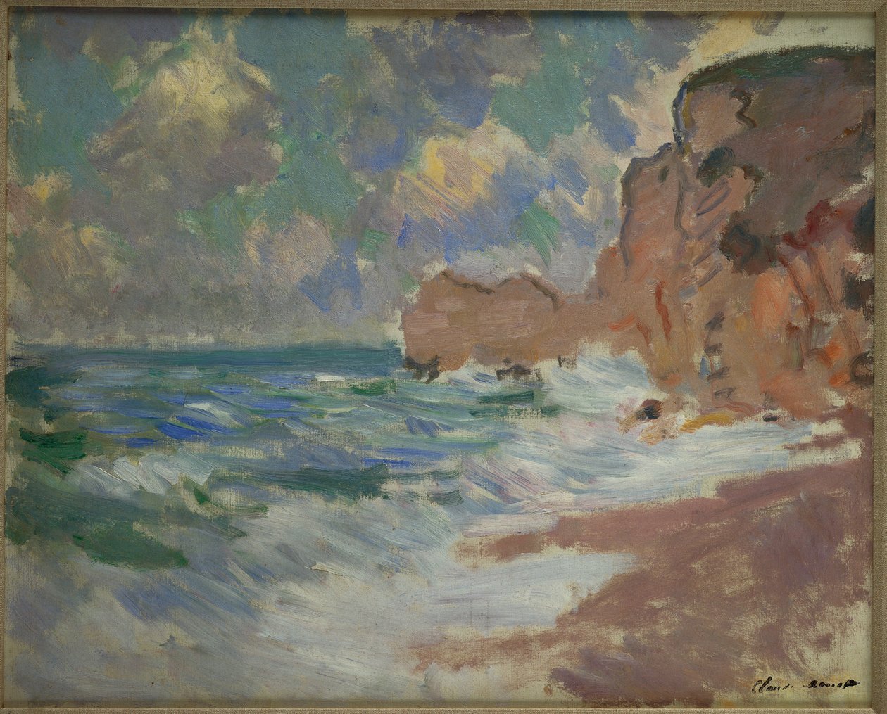 Távolodó hullámok alkotó: Claude Monet