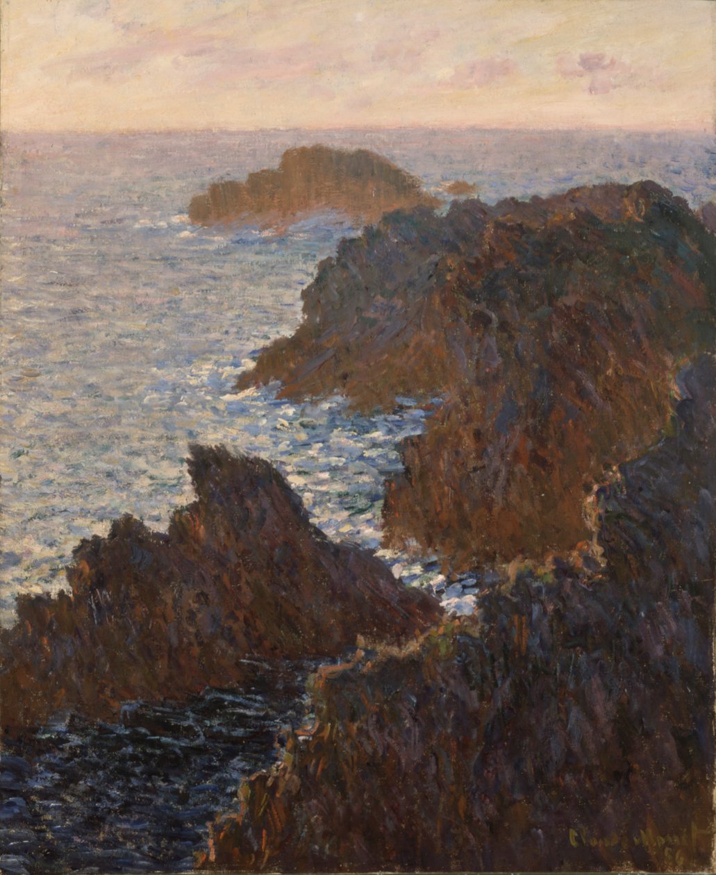 Sziklák a Belle-Isle-ben, Port-Domoisban alkotó: Claude Monet