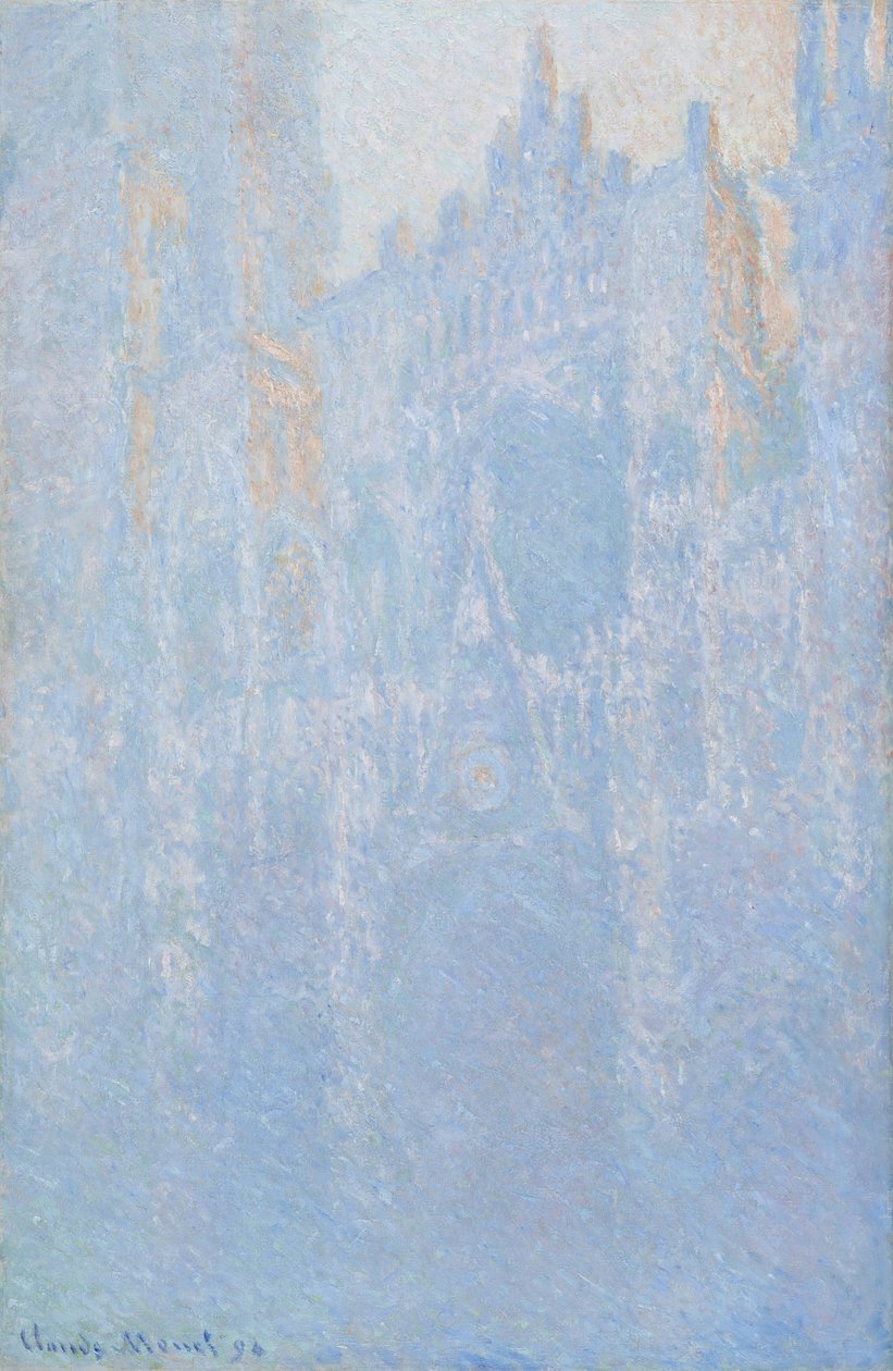 Rouen-i katedrális, portál, reggeli köd alkotó: Claude Monet