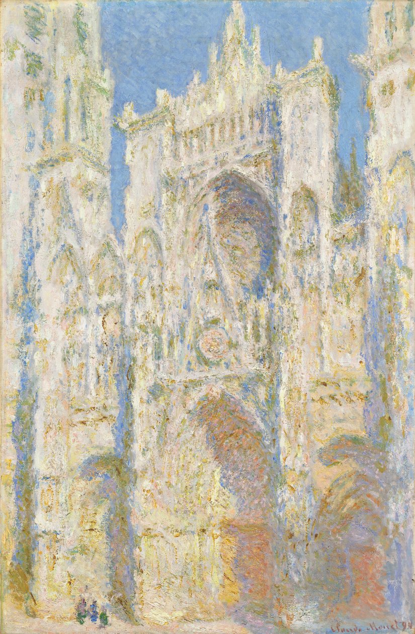 Rouen-i katedrális, nyugati homlokzat, napfény, 1894. alkotó: Claude Monet
