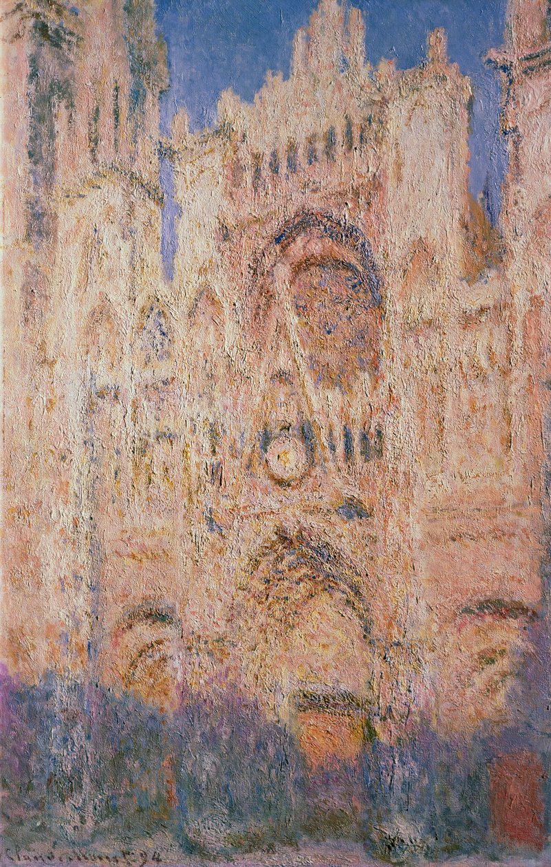 Rouen-i katedrális naplementekor, 1892-1894. alkotó: Claude Monet