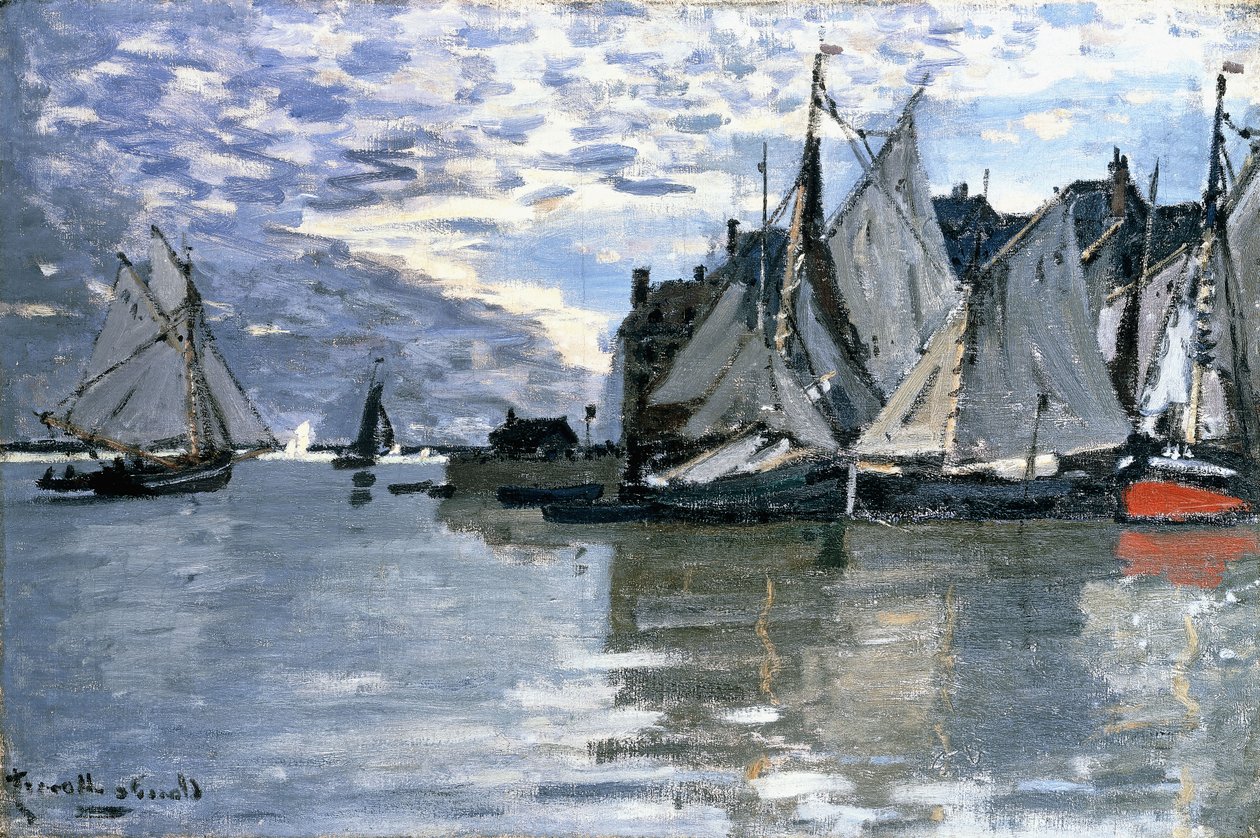 Vitorlás hajók, 1864-1866 körül alkotó: Claude Monet