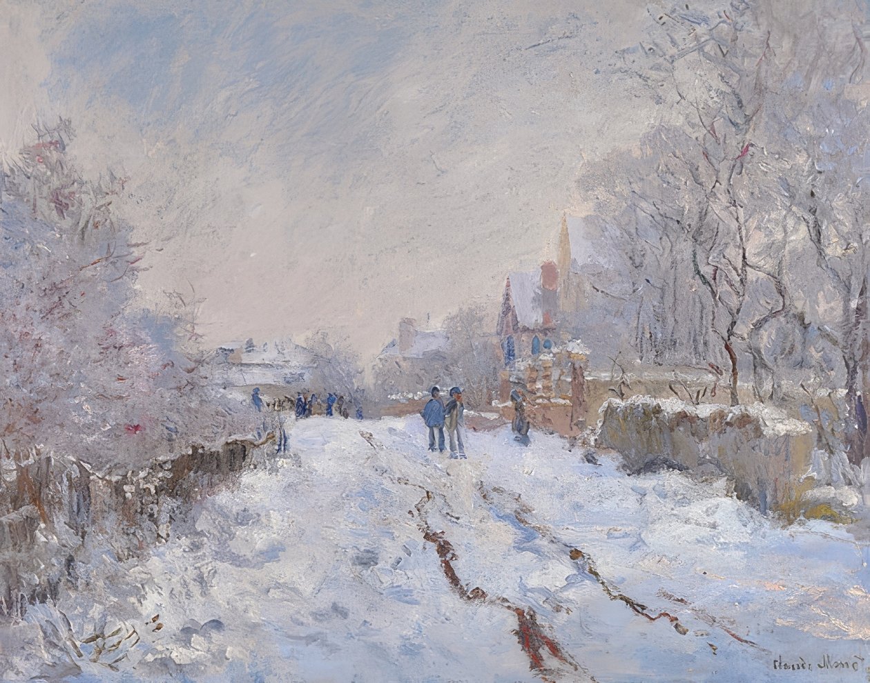 Havazás Argenteuilban. 1875 alkotó: Claude Monet