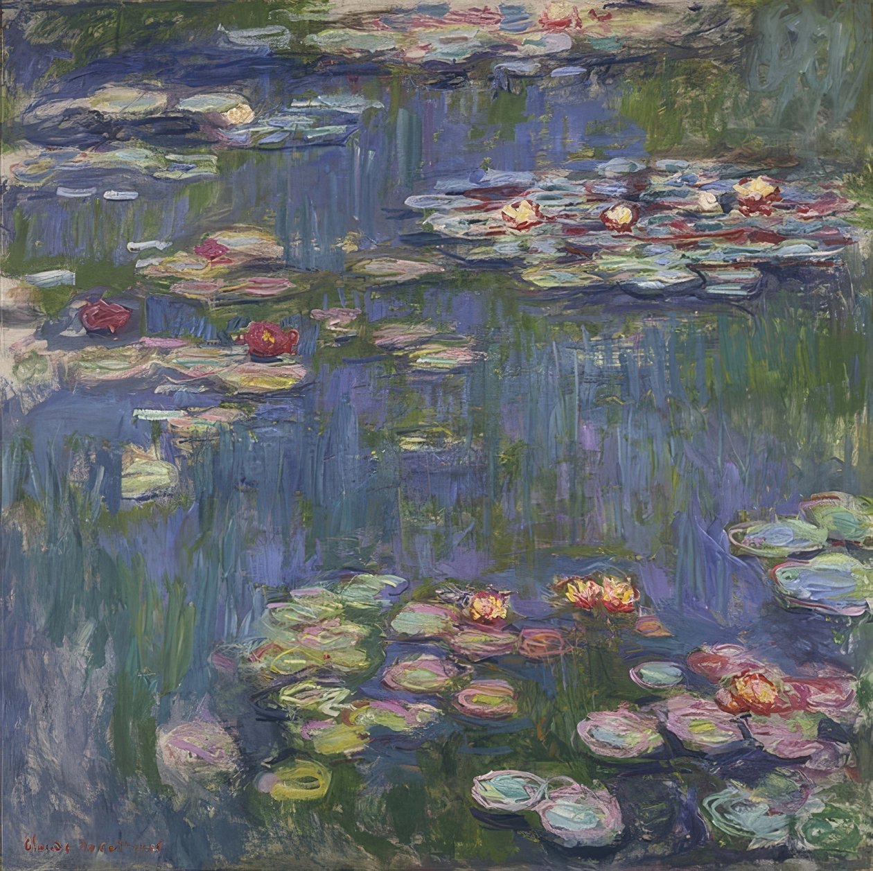 Vízililiom. 1916 alkotó: Claude Monet