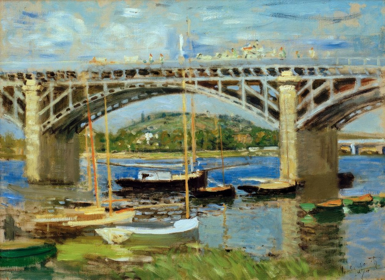 Argenteuil híd a Szajnán alkotó: Claude Monet