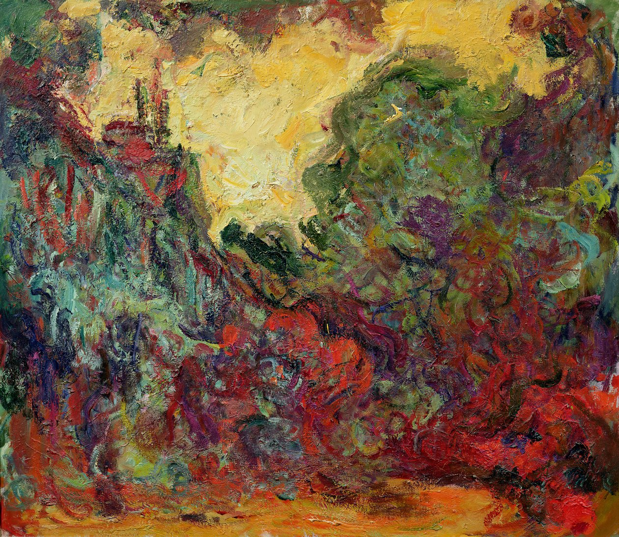 A művészház a Rózsakertből alkotó: Claude Monet