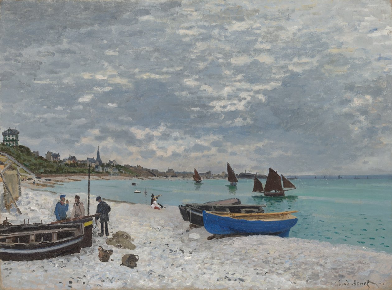 A Sainte-Adresse-i strand alkotó: Claude Monet