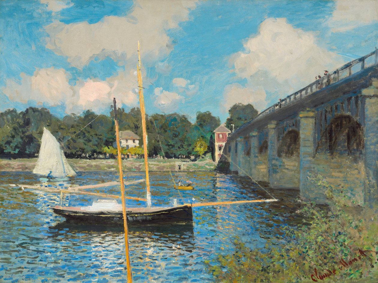 Argenteuil-i híd, 1874. alkotó: Claude Monet
