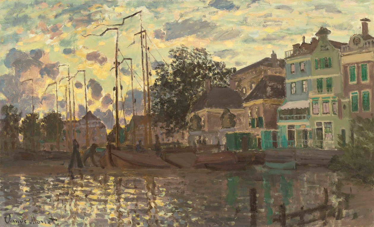 A zaandami gát, este, 1871. alkotó: Claude Monet