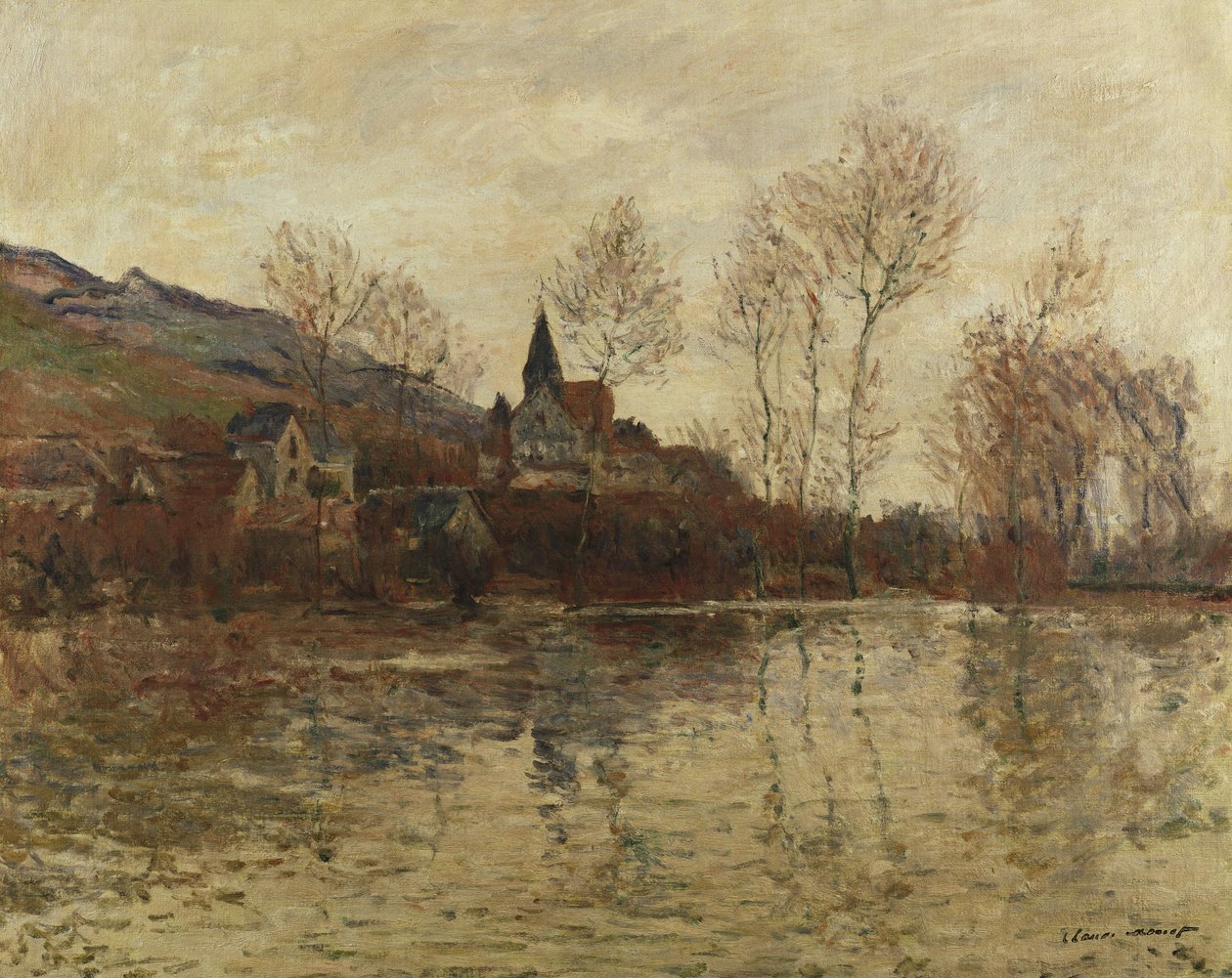 Az árvíz Givernyben, 1886 körül alkotó: Claude Monet