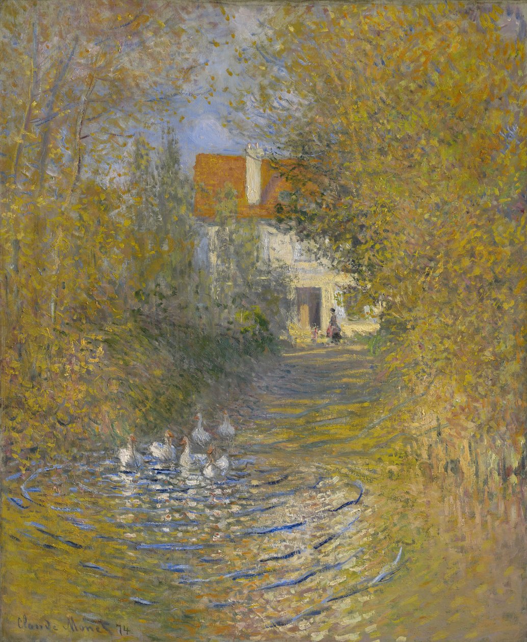 A libák, 1874 alkotó: Claude Monet
