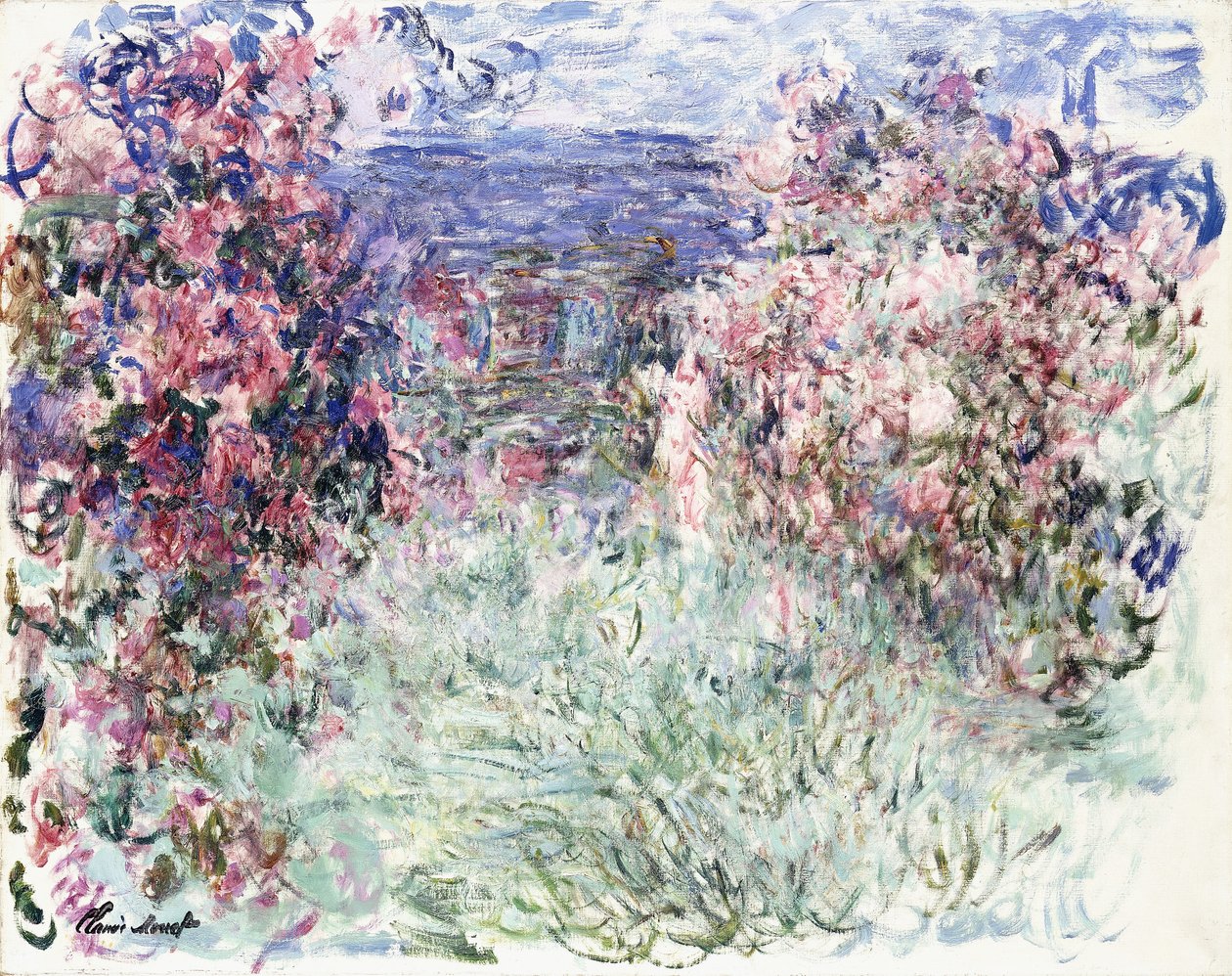 A ház a rózsák között, 1925 alkotó: Claude Monet