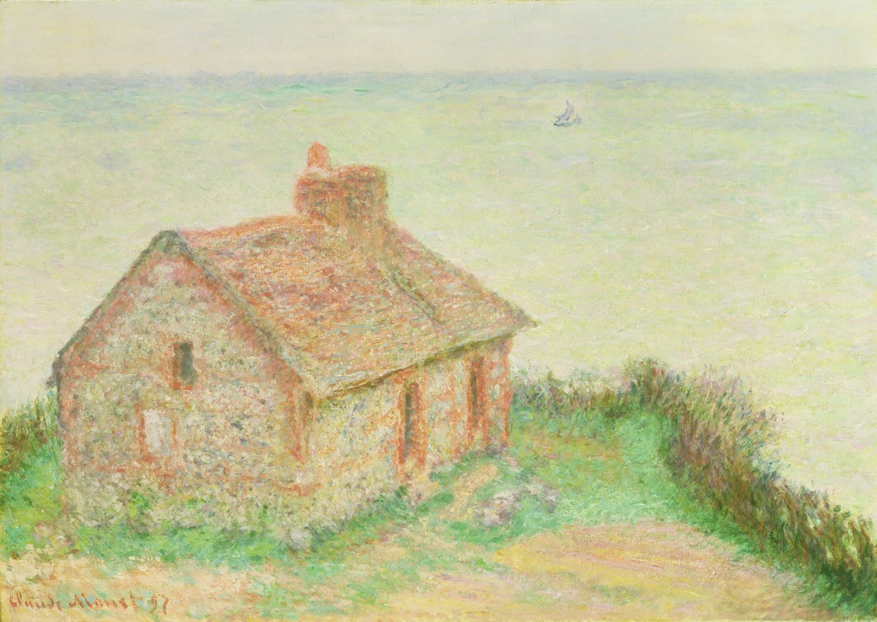 The House at Douanier, Pink Effect, 1897 alkotó: Claude Monet