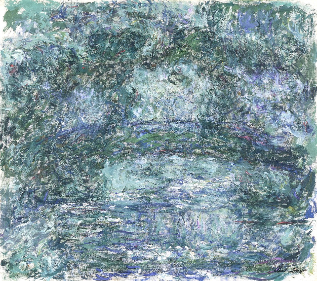 A japán híd; A japán híd, 1918-1924 körül alkotó: Claude Monet