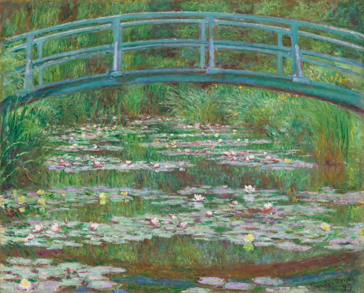 A japán gyaloghíd, 1899. alkotó: Claude Monet