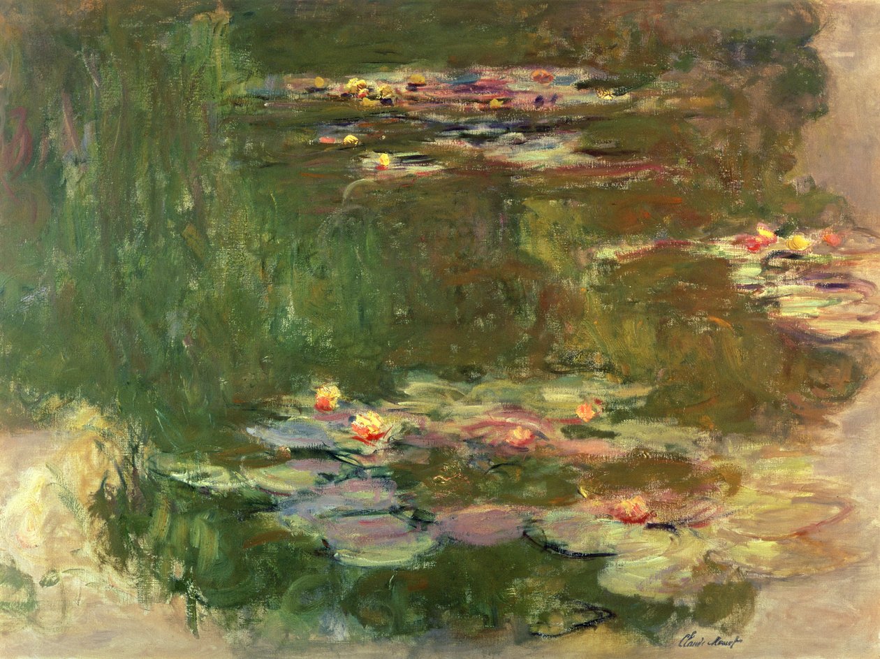 A Liliom-tó, 1917 körül alkotó: Claude Monet