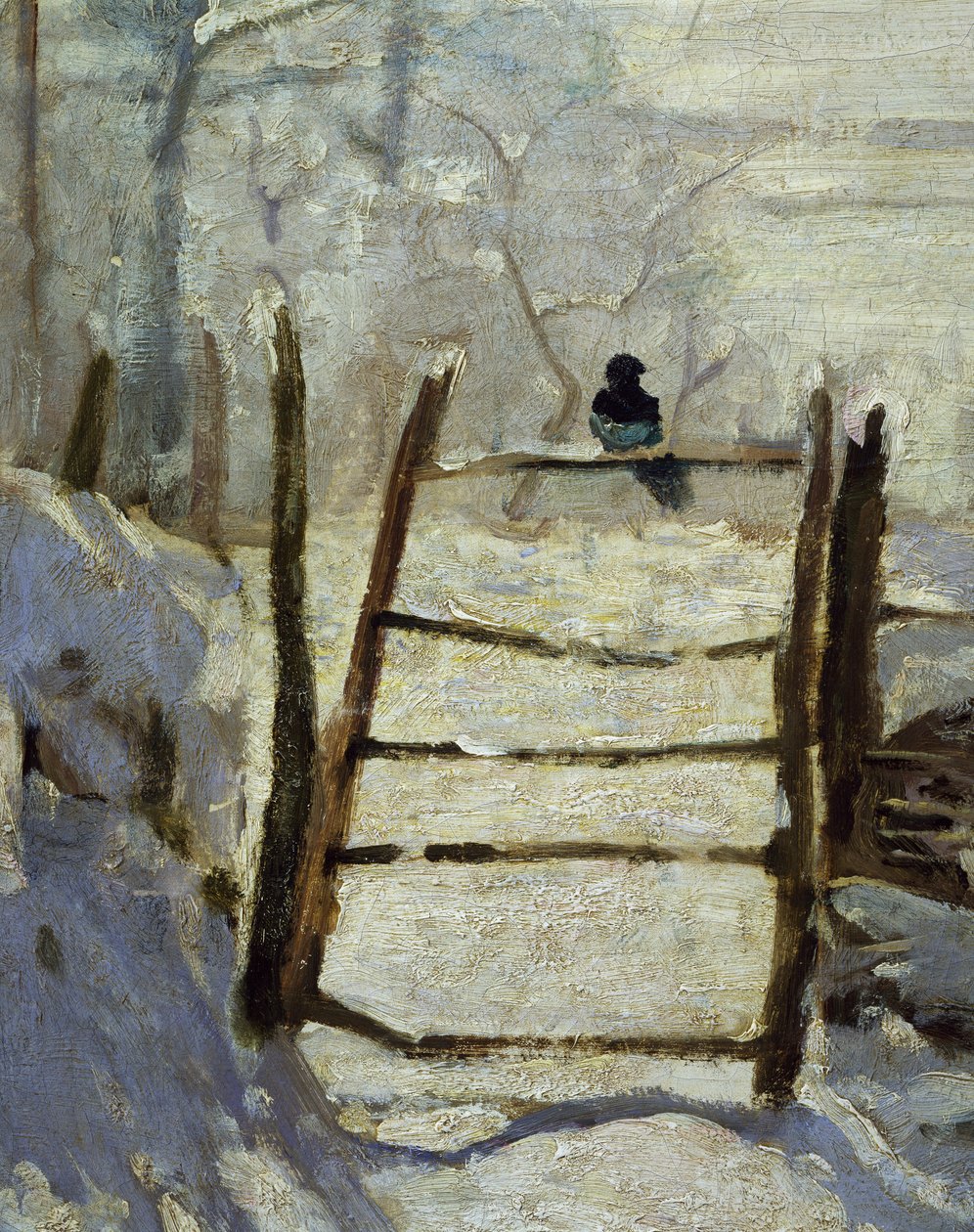 A szarka (részlet) alkotó: Claude Monet