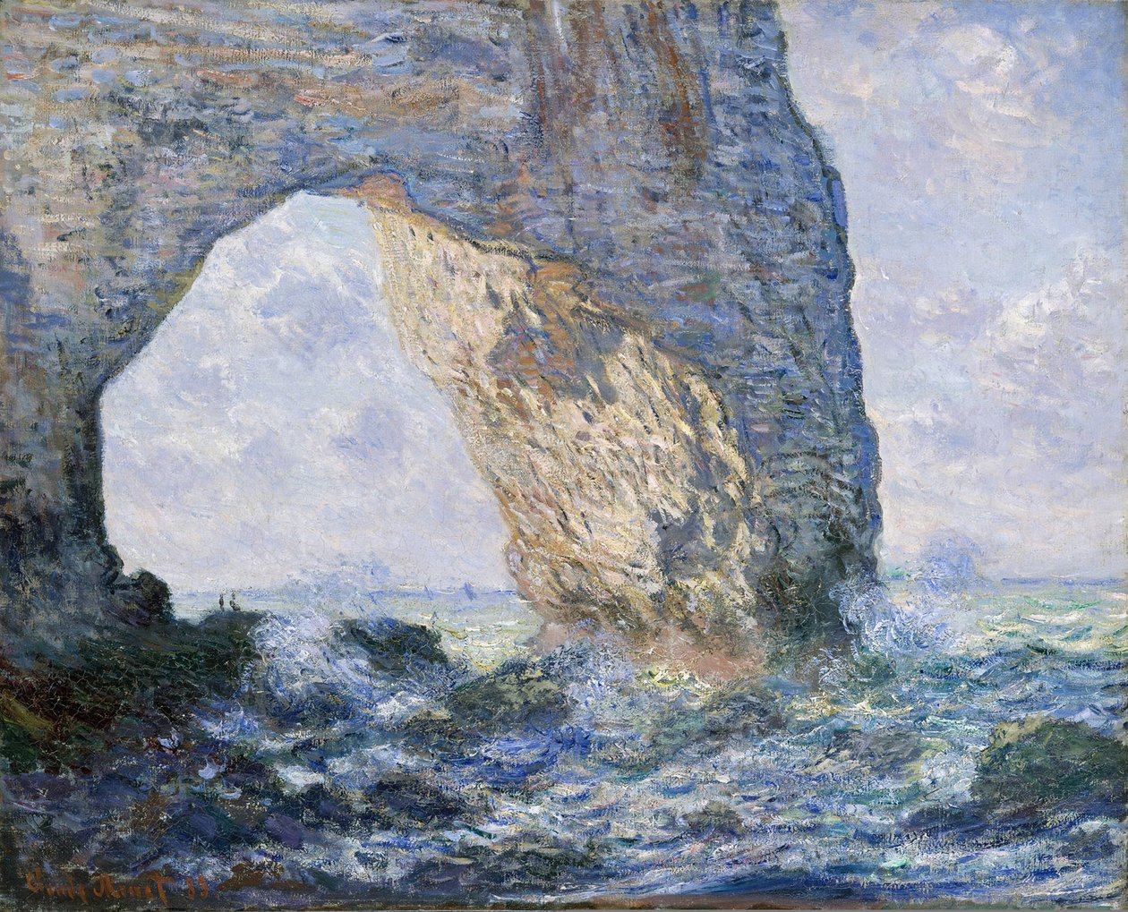 A Manneporte (Étretat), 1883 alkotó: Claude Monet