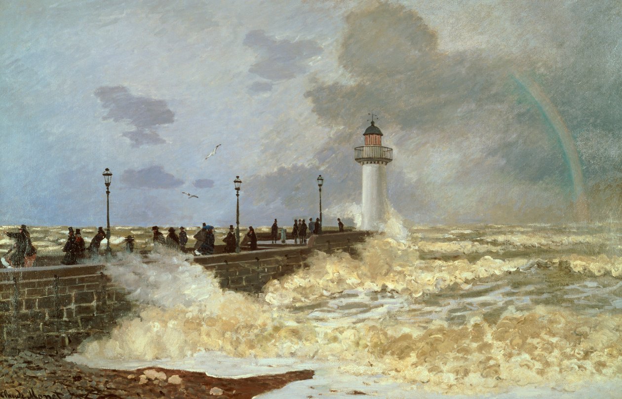 A rakpart Le Havre-ban, 1868 alkotó: Claude Monet