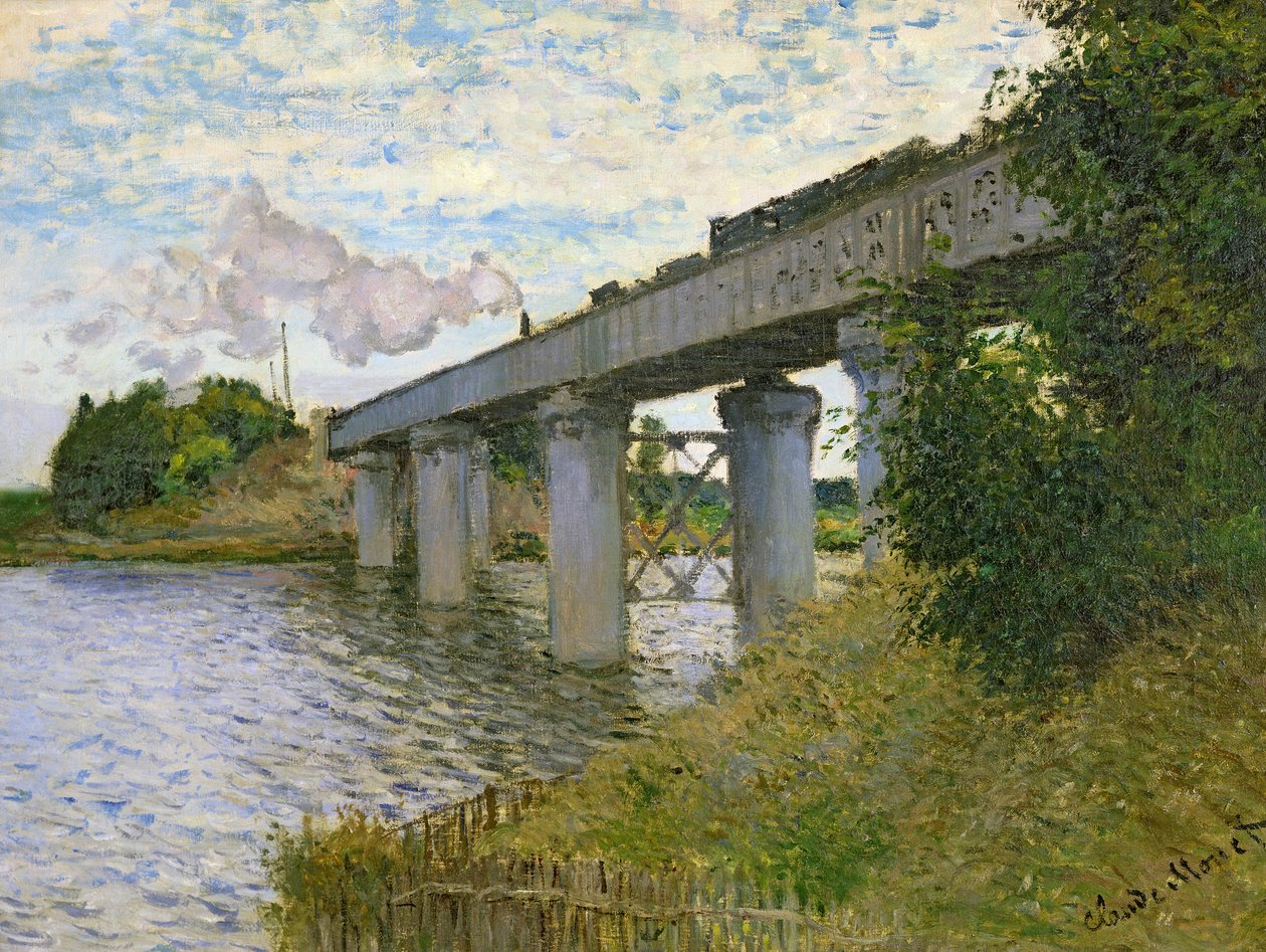Argenteuil vasúti hídja alkotó: Claude Monet