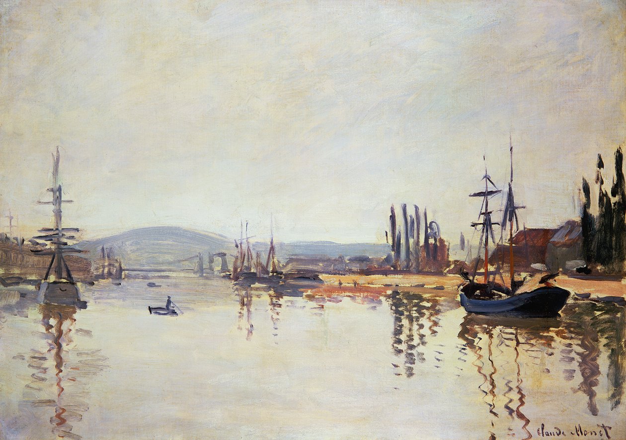 A Szajna Rouen alatt alkotó: Claude Monet