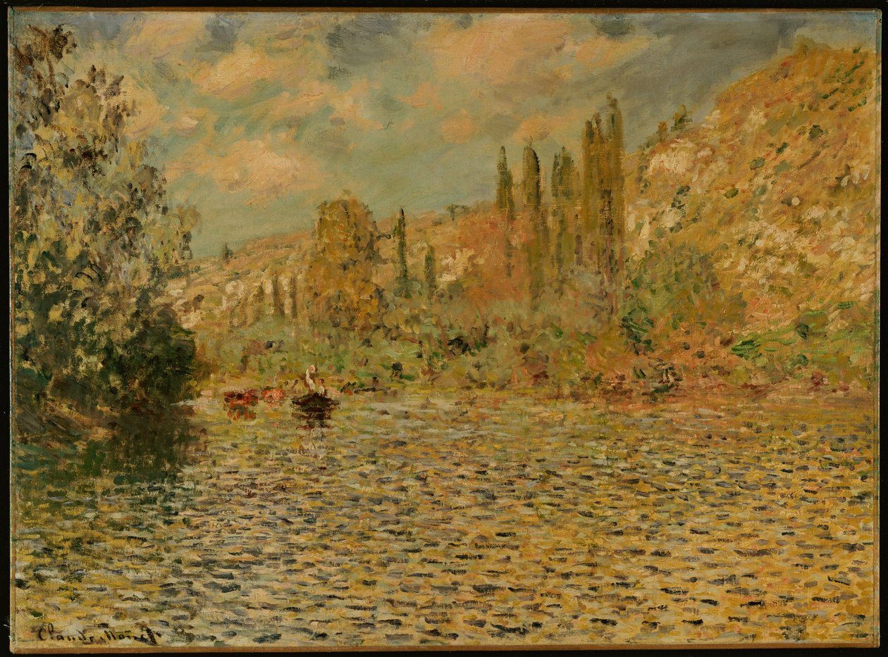 A Szajna Vetheuilban alkotó: Claude Monet