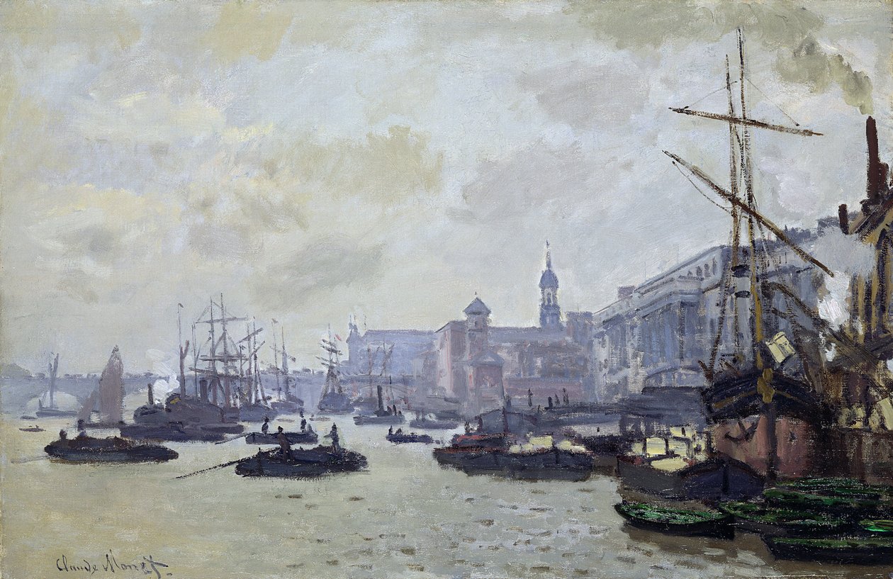 A Temze Londonnál alkotó: Claude Monet
