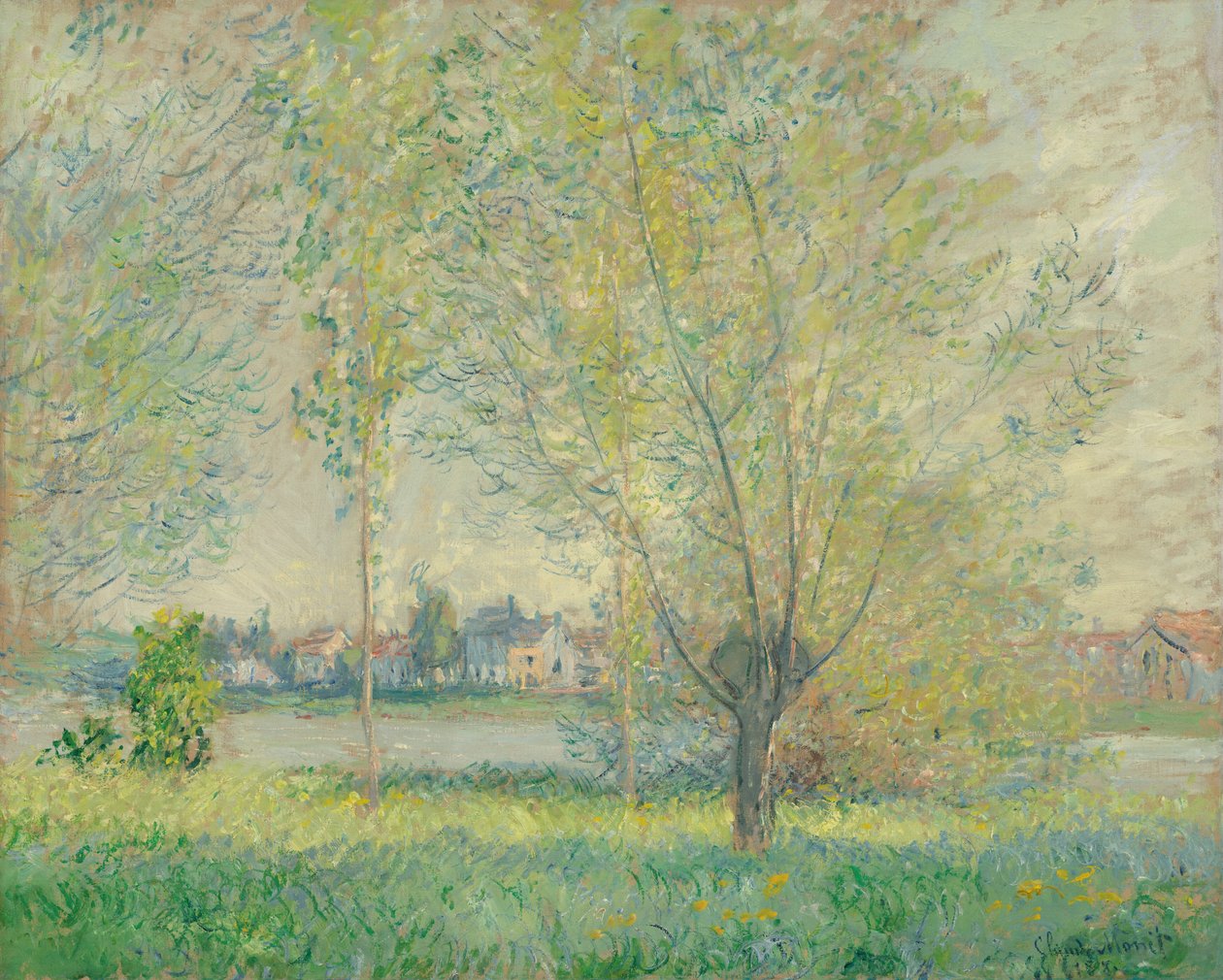 The Willows, 1880. alkotó: Claude Monet