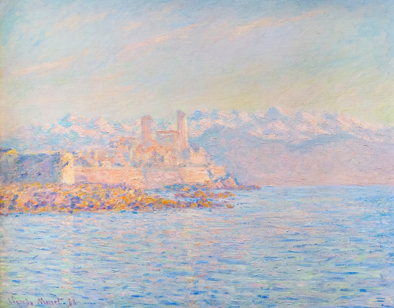 A régi erőd Antibes-ban alkotó: Claude Monet