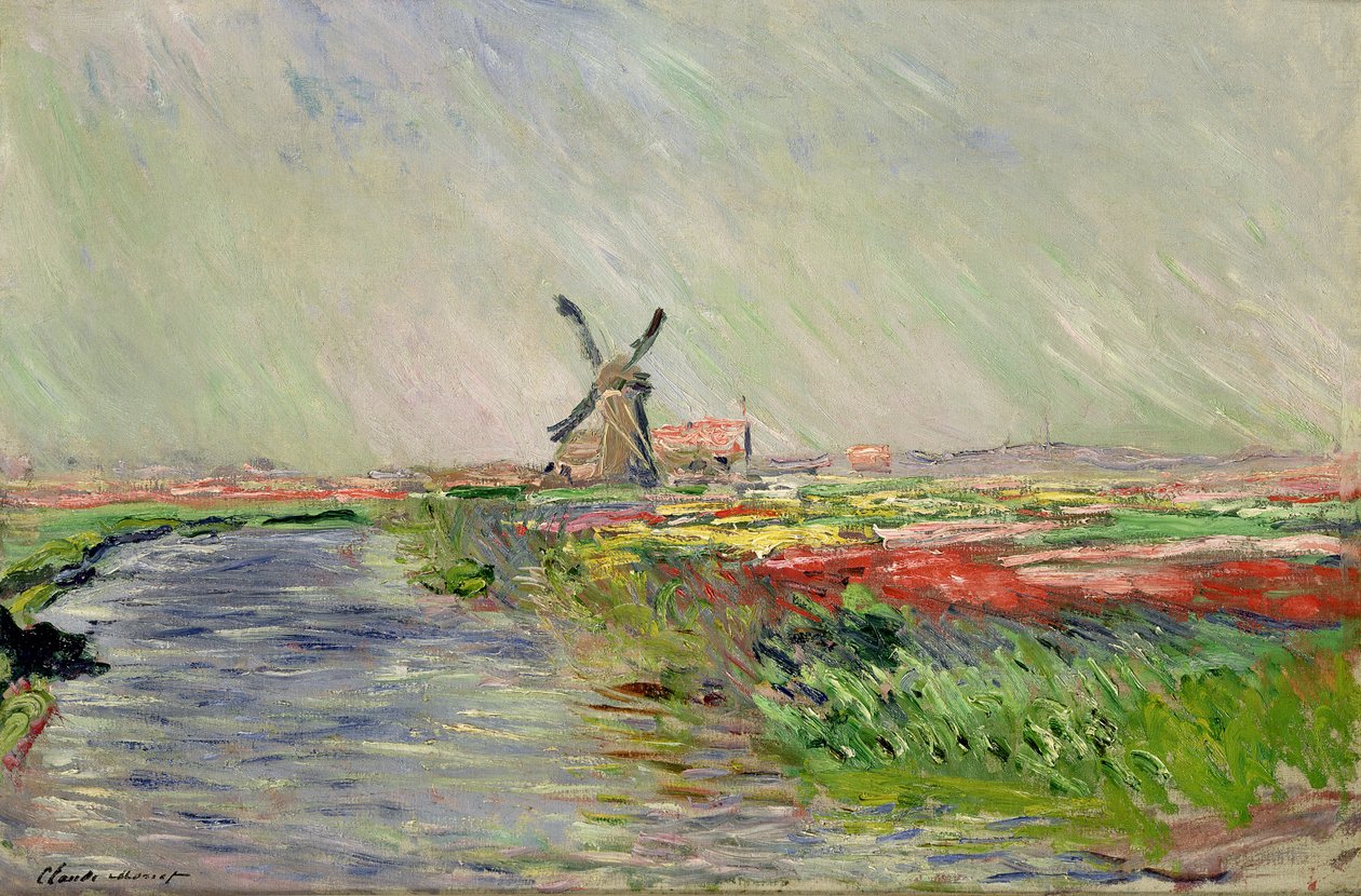 Tulipán mező Hollandiában alkotó: Claude Monet