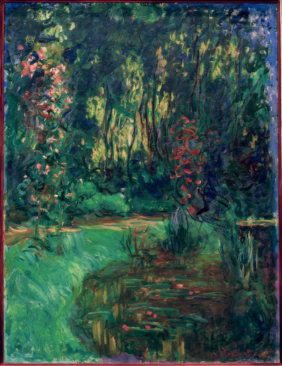 A Giverny-tó egyik sarka alkotó: Claude Monet