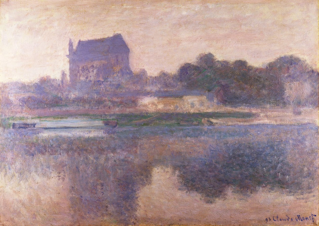 Vernon templom Fogban, 1893 alkotó: Claude Monet